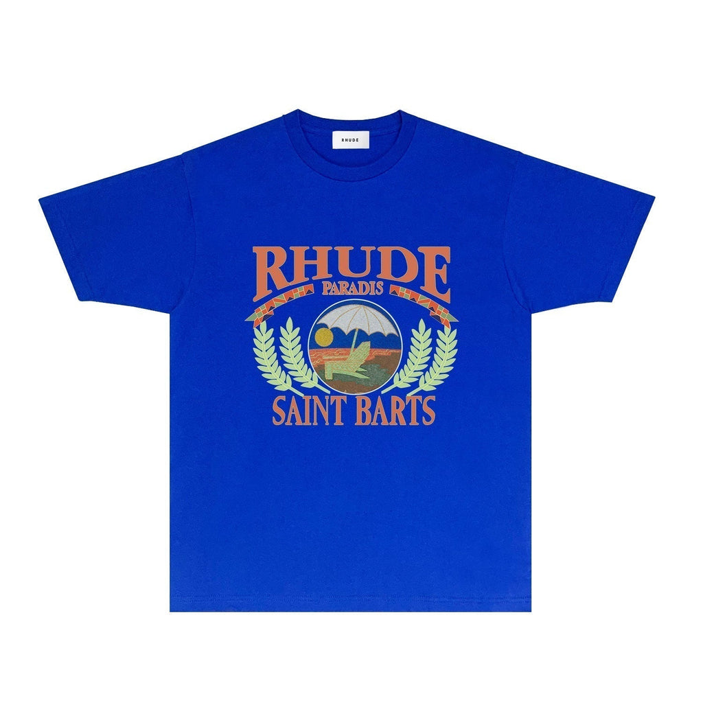 Rhude T-shirts Printed Trendy Pure Cotton
